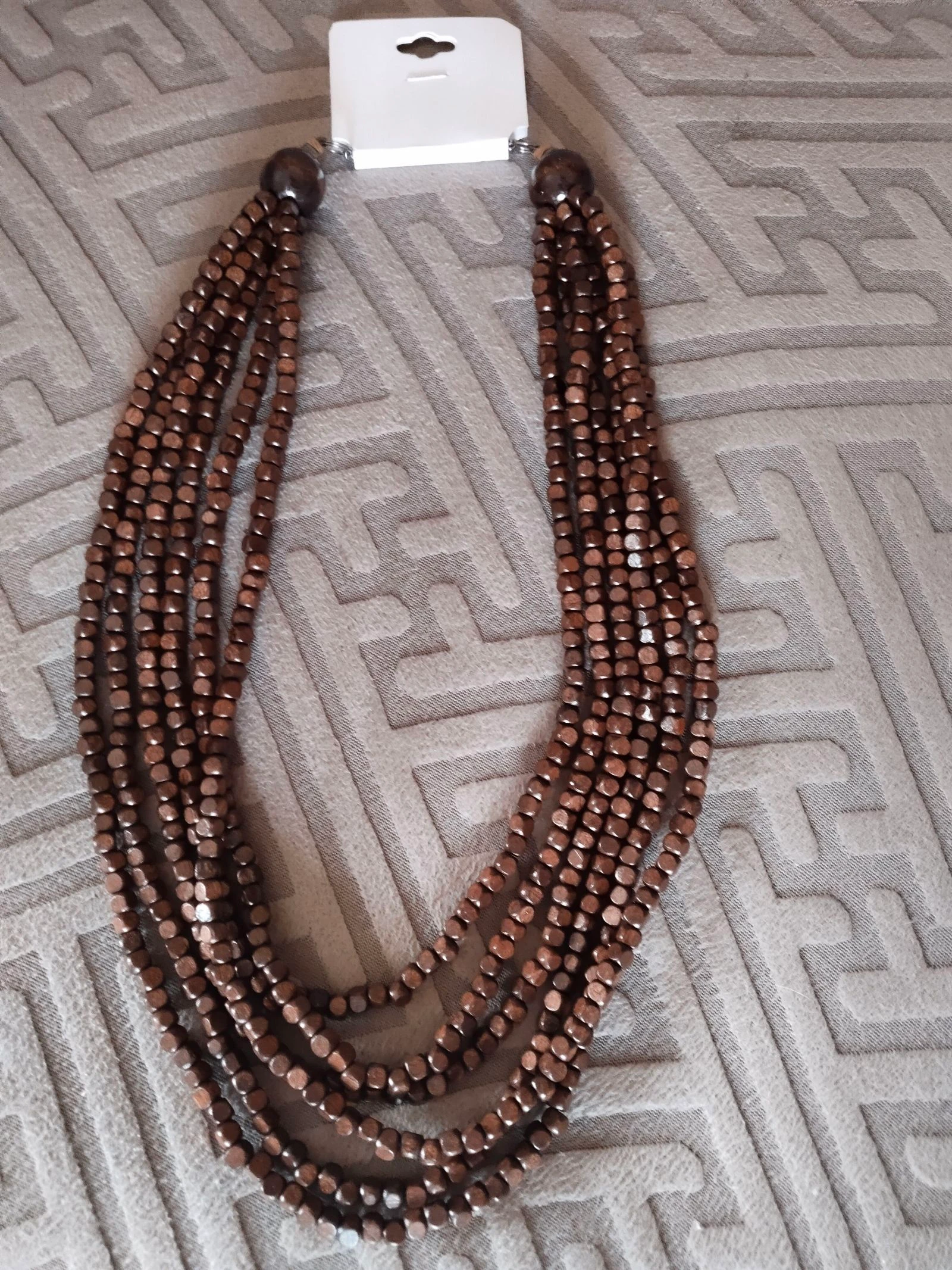 Collar cuentas de madera 